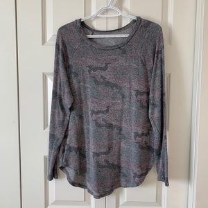 Pink purple camo sweater